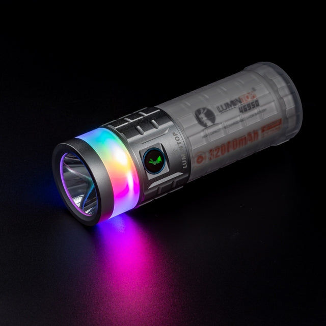 Led Rainbow Flashlight LUMINTOP Rainbow 3000lm1000m 46950 USB-C LED Flashlight Camping Lantern ...