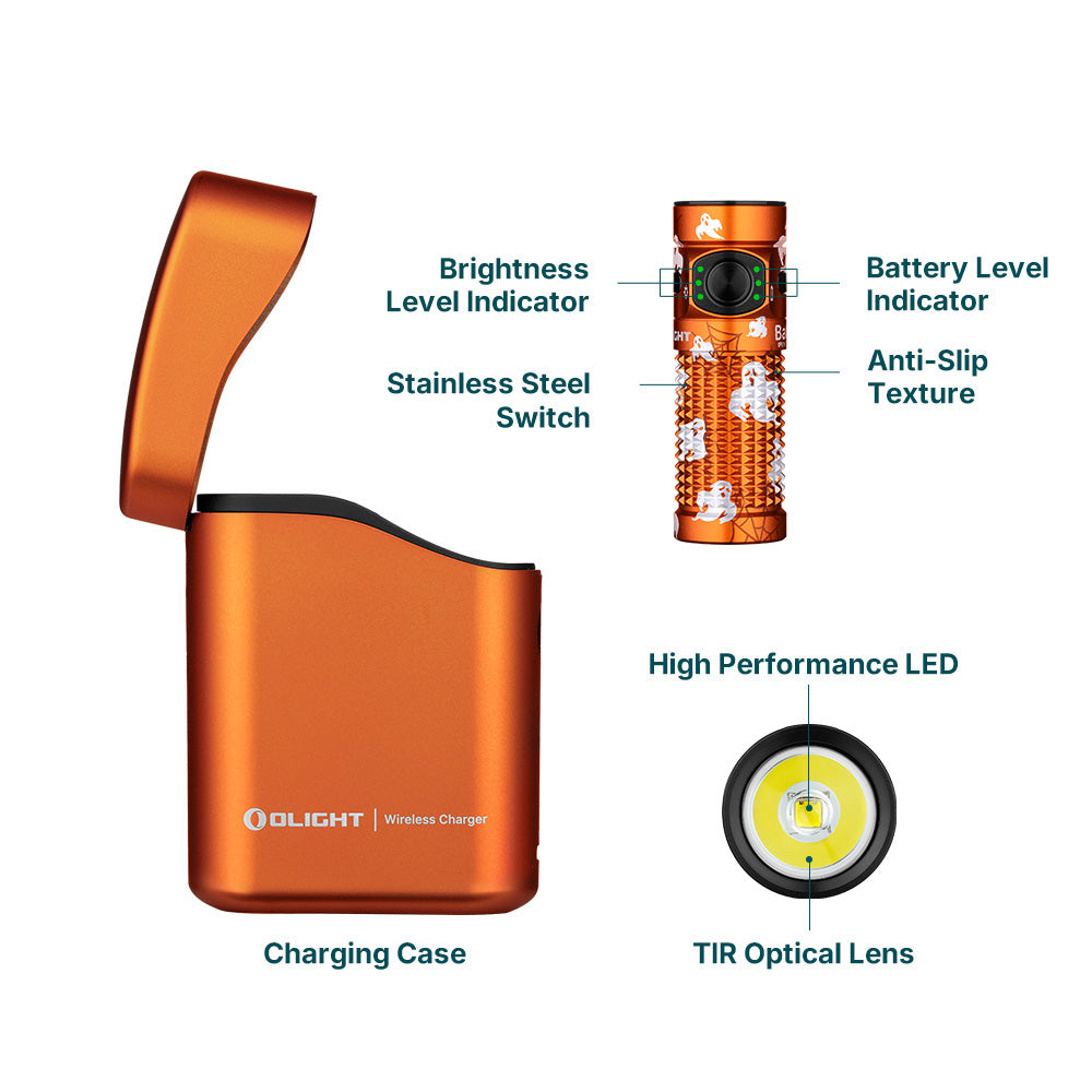 olight flashlight battres OLIGHT Baton 4 1300lm 170m EDC Flashlight – Nealsgadgets