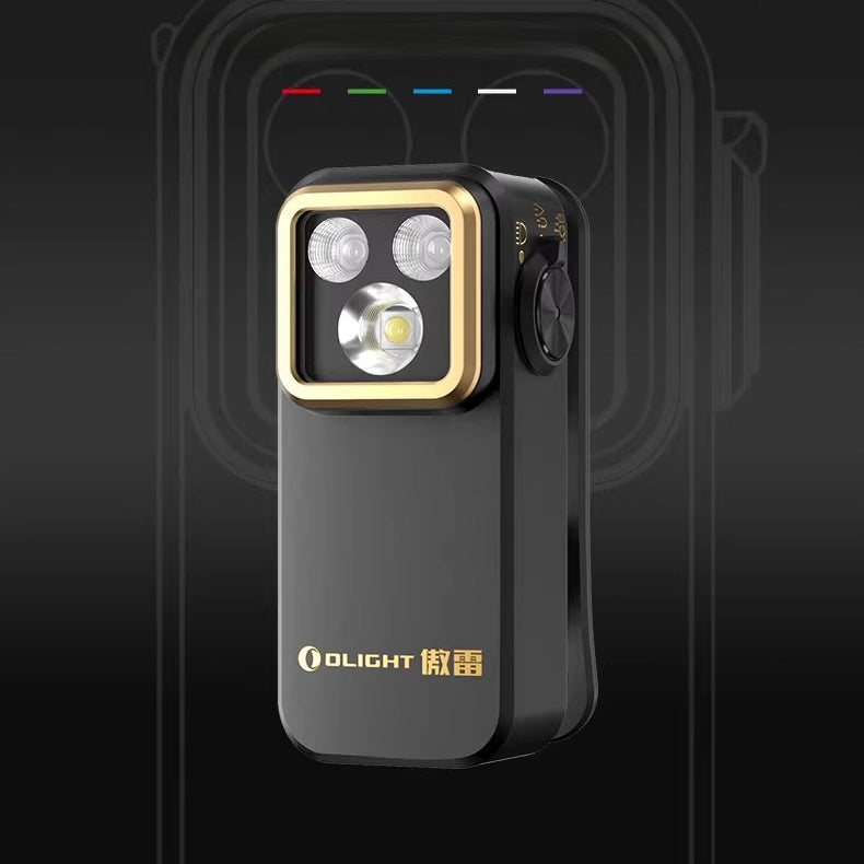 OLIGHT Oclip X1 with Floodlight Spotlight and Red Blue Green Light