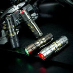 Wontorch FC01 Titanium Zirconium 2000lm 18350 LED Flashlight with RGB Aux LED