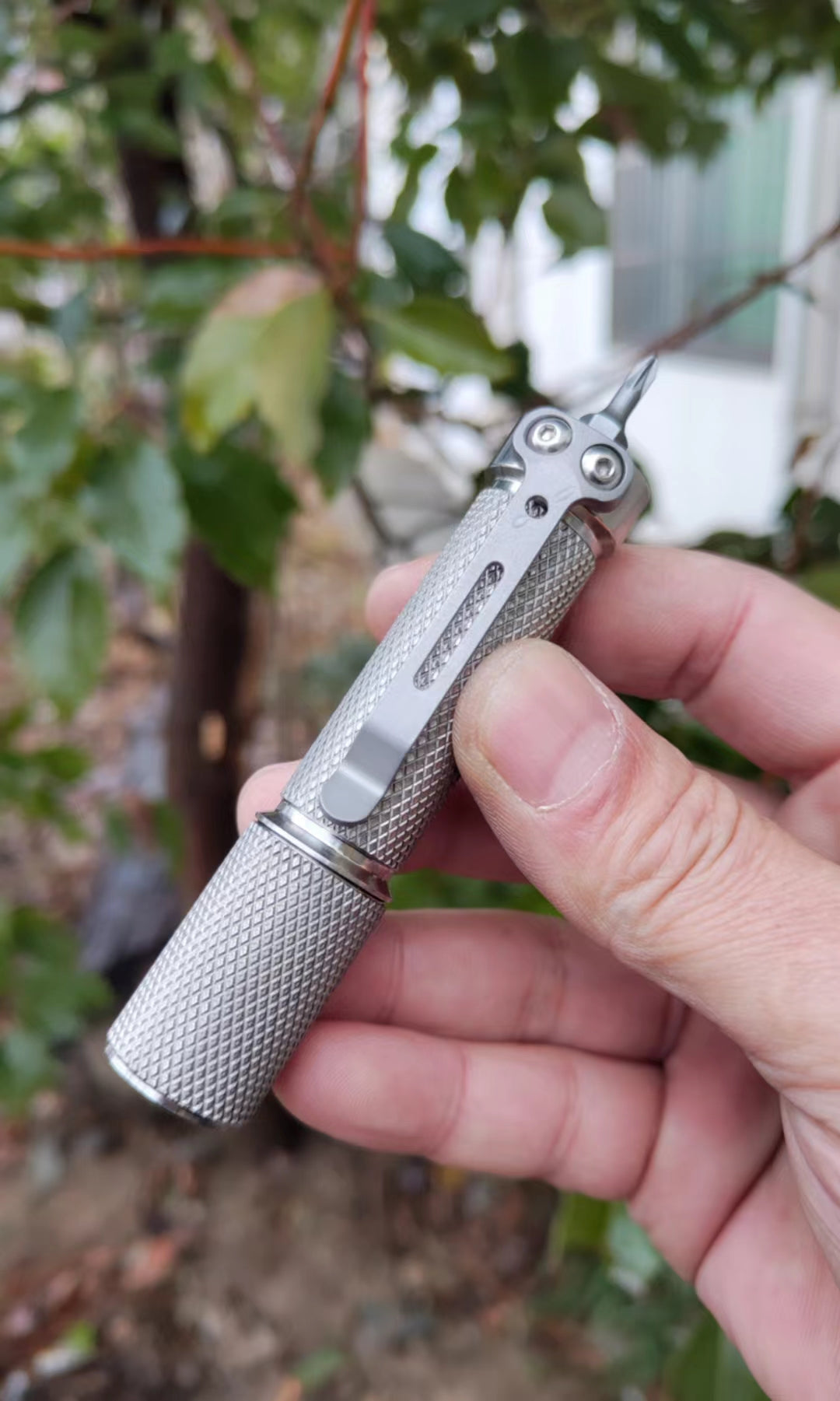 Gift Glow EDC A2 Titanium Nichia 519a 600lm AA 14500 EDC Flashlight