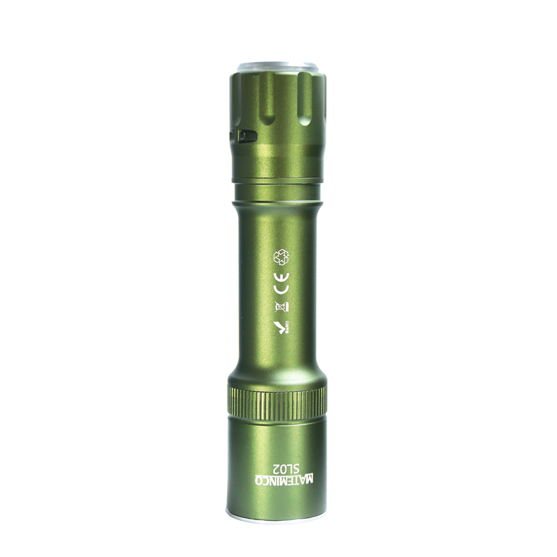 MATEMINCO SL02 1287lm 451m 18650 EDC Flashlight with RGB Aux Main image