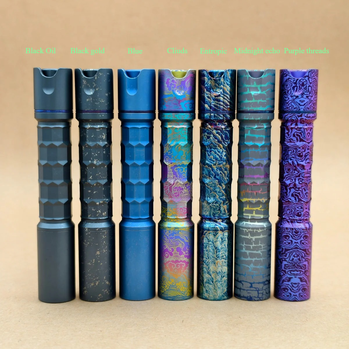 Reylight Pineapple mini MK3 Ti Krystal Anodized Nichia 519a 4000K EDC Flashlight - Nealsgadgets Main image