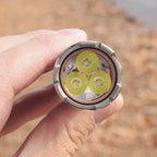 Wontorch FC01 Titanium Zirconium 2000lm 18350 LED Flashlight with RGB Aux LED