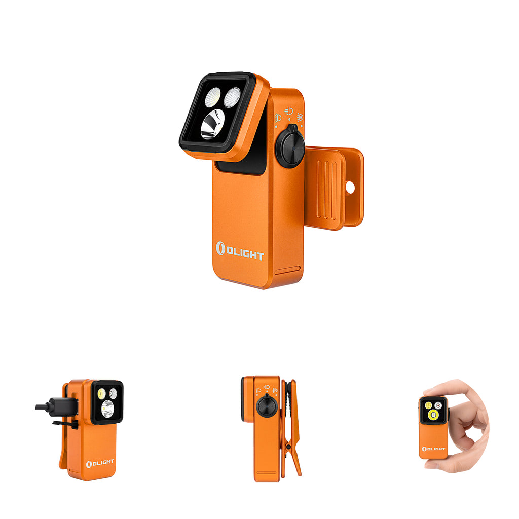 OLIGHT Oclip 2 Pro 530lm Floodlight Spotlight EDC Clip Flashlight with Red Light OLIGHT
