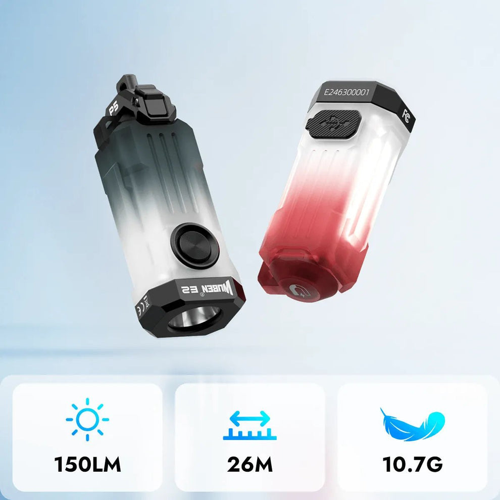 Wuben E2 PULSE 150lm Compact Mini EDC Keychain Flashlight Wuben