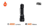 ACEBEAM DEFENDER P17 XHP70.3 LED 4900lm 445m 21700 Tactical LED Flashlight