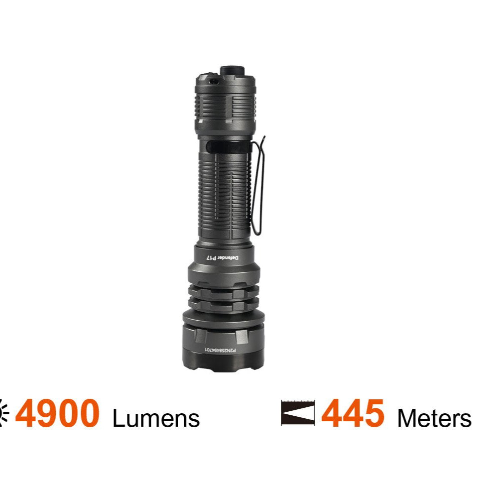 ACEBEAM DEFENDER P17 XHP70.3 LED 4900lm 445m 21700 Tactical LED Flashlight Main image