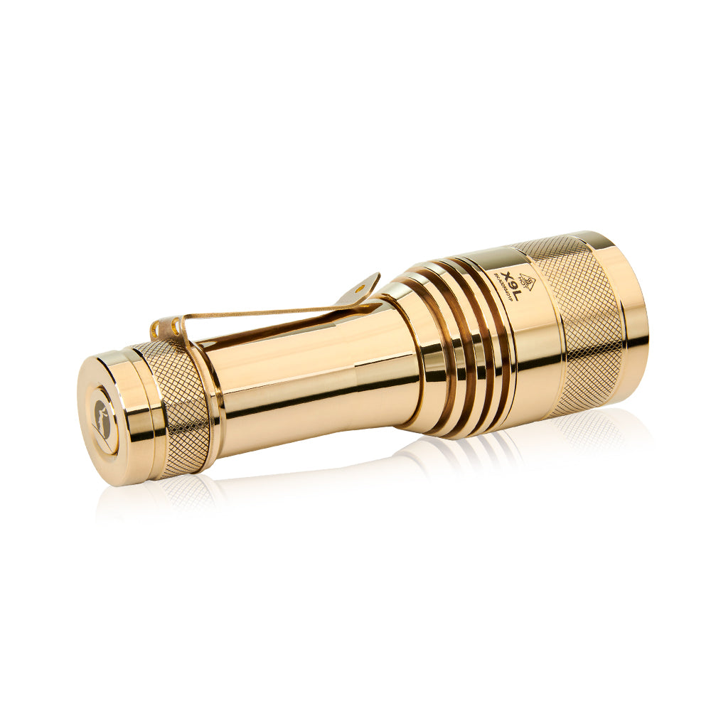 Lumintop X9L Copper Brass LUMINUS SBT90.2 6500lm 810m Thrower LED Flashlight