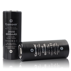 Keeppower 26650 6000mAh 15A Li-ion Rechargeable Battery