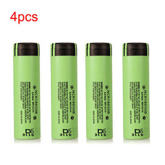 4pcs Panasonic NCR18650B 3400mAH Unprotected Rechargeable Lithium Battery