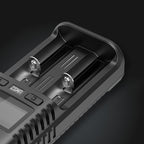 NITECORE UMS2 2 Slots LCD Screen Battery Charger For 26650 18650 21700 16340 18350