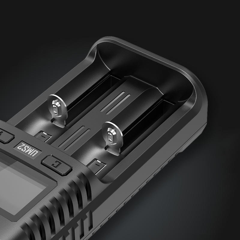 NITECORE UMS2 2 Slots LCD Screen Battery Charger For 26650 18650 21700 16340 18350