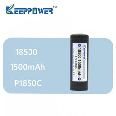 1 pcs Original KeepPower 18500 1500mAh protected 3.7V li-ion battery P1850C drop