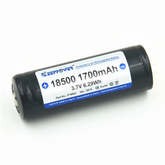 1 pcs Original KeepPower 18500 1700mAh protected 3.7V li-ion battery P1850J