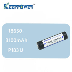 1 pcs Original KeepPower 3100mAh 18650 protected li-ion rechargeable battery 3.7V P1831J