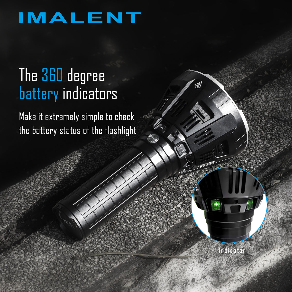 IMALENT MS12 53000 Lumens 12 CREE XHP 70 LED Flashlight.