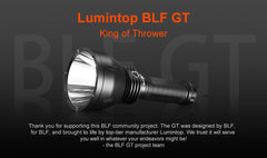 BLF GT XHP35 HI 2000 Lumens 2000mThrower Flashlight.