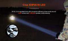 BLF GT XHP35 HI 2000 Lumens 2000mThrower Flashlight.