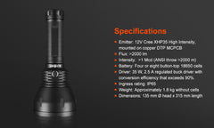 BLF GT XHP35 HI 2000 Lumens 2000mThrower Flashlight.