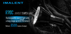 IMALENT R70C XHP70.2 6500 Lumens 1270m Search Light LED Flashlight