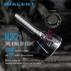 IMALENT MS12 53000 Lumens 12 CREE XHP 70 LED Flashlight.