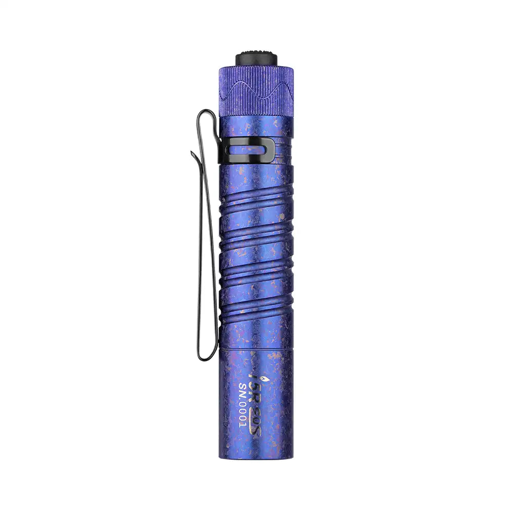 OLIGHT i5R Crystallized Titanium EDC Flashlight Ice Flower Periwinkle Blue