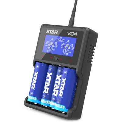 Xtar VC4 18650 4-slot Lithium-ion Ni-MH Battery Charger