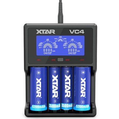 Xtar VC4 18650 4-slot Lithium-ion Ni-MH Battery Charger Secondary image