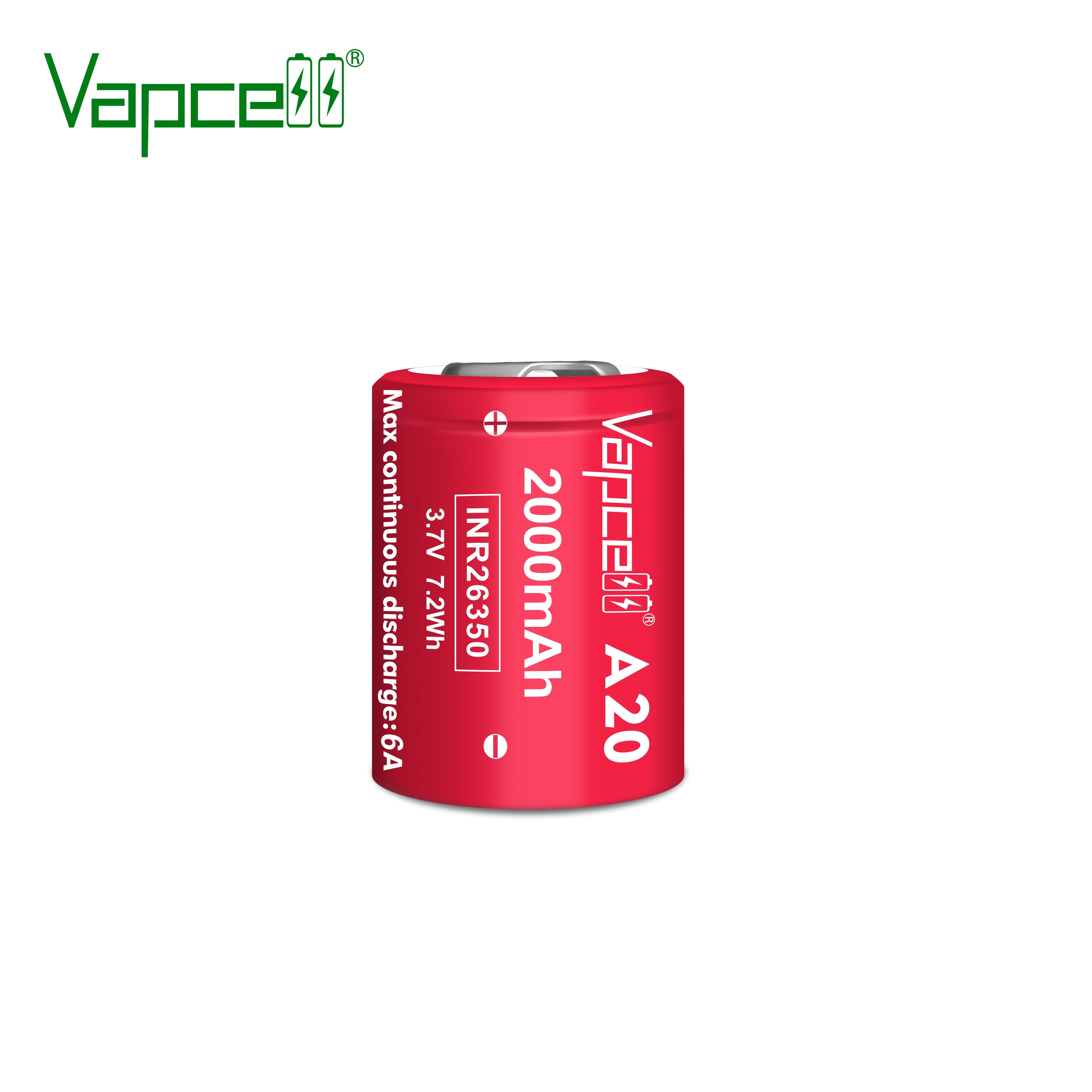 Vapcell 26350 2000mah 6A Rechargeable Battery Main image