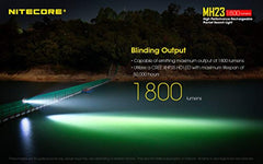Nitecore MH23 CREE XHP35 HD 1800 Lumens Rechargeable LED Flashlight