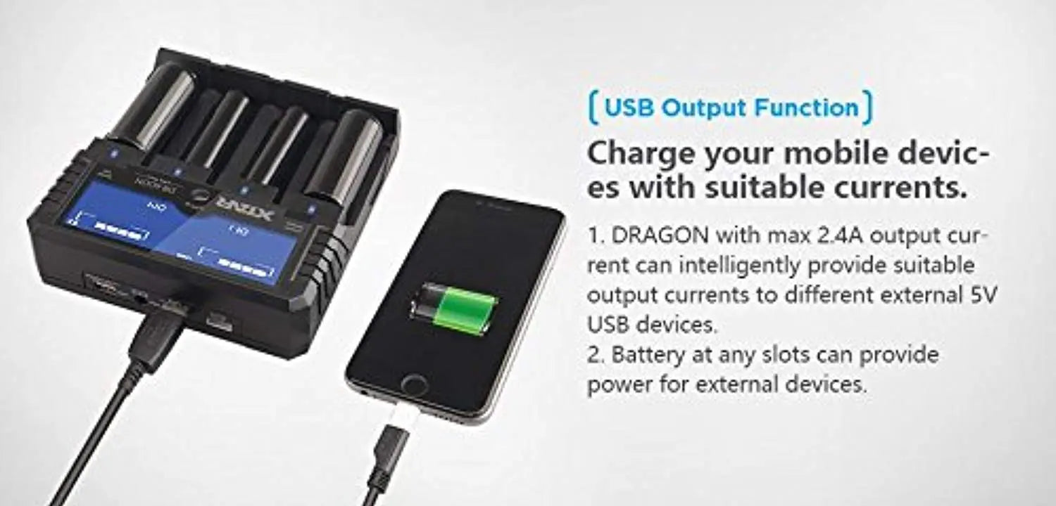 XTAR DRAGON VP4 PLUS Professional Battery Charger and Tester for Nealsgadgets XTAR DRAGON VP4 PLUS Professional Battery Charger and Tester for Nealsgadgets