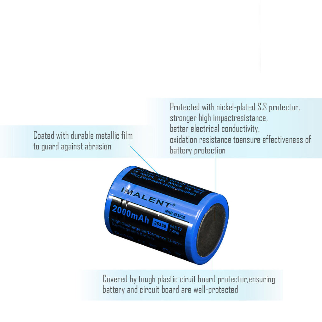 Imalent MRB-263P20 2000mAh 26350 Battery