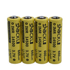 4pcs/ a lot Shockli 14500 battery 3.7V 660mAh Li-ion Rechargeable Battery + Battery Box for Flashlights Headlamps,torch.