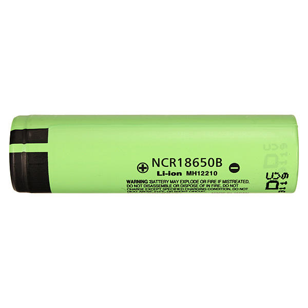 4pcs Panasonic NCR18650B 3400mAH Unprotected Rechargeable Lithium Battery