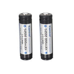 2pcs KeepPower 14500 800mAh Protected Rechargeable Battery