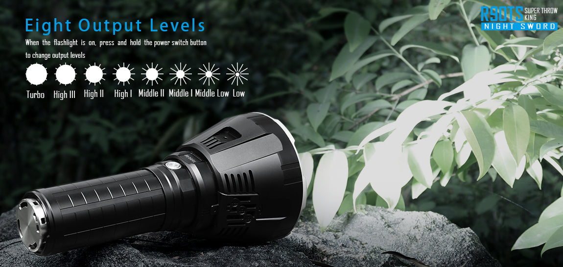 IMALENT R90TS 18X XHP35 HI 36000 Lumens 1679 Meters Throw Rechargeable LED Light