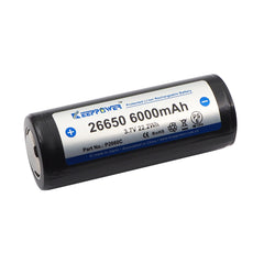 Keeppower 26650 6000mAh 15A Li-ion Rechargeable Battery