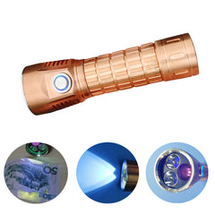 WAINLIGHT Copper Osram KW CSLNM1.1G/UV 365nm UV Rrechargeable Flashlight