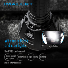 IMALENT R90C 9* CREE XHP35 HI LED Flashlight 20000 Lumens 1679 Meters  Flashlight