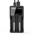 XTAR VC2S 2 Slots LCD Screen USB Charger 18650/21700