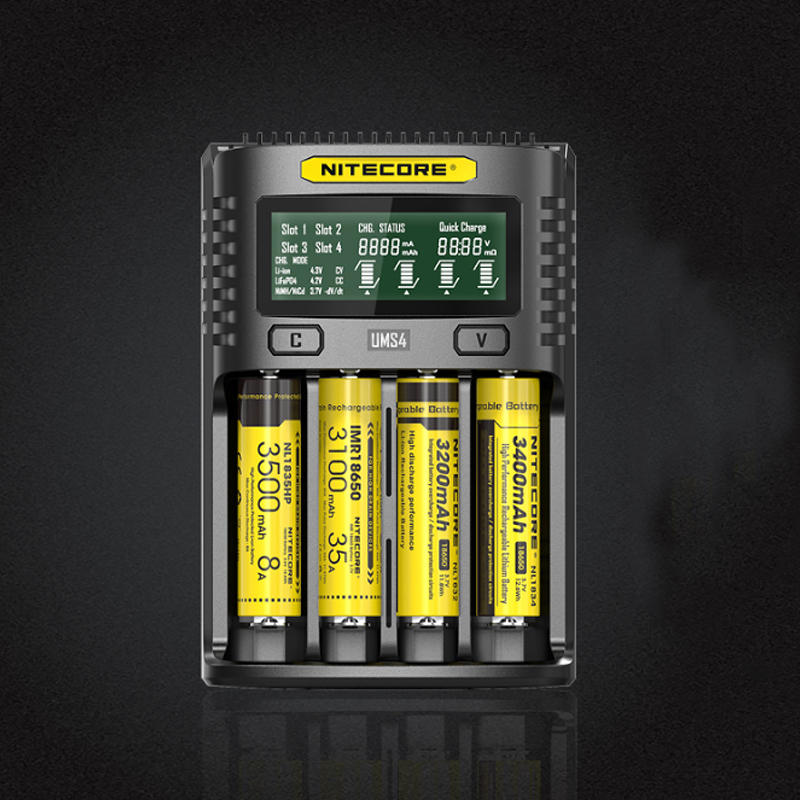 Chargeur Nitecore Ui1 pour batteries Li-ion, IMR, 21700, 20700, 18650,  16340, 14500