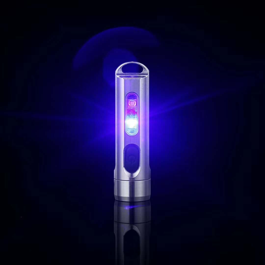 JETBEAM MINI-ONE SS 500lm RGB Keychain LED Flashlight