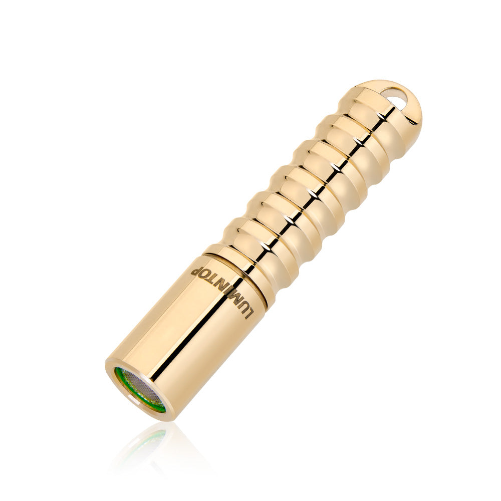 Lumintop Worm Damast/Mokume/Copper/Brass/Stainless Steel 120lm EDC LED Flashlight