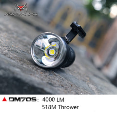 Amutorch DM70S XHP70.2 4000lm 518m LED Flashlight