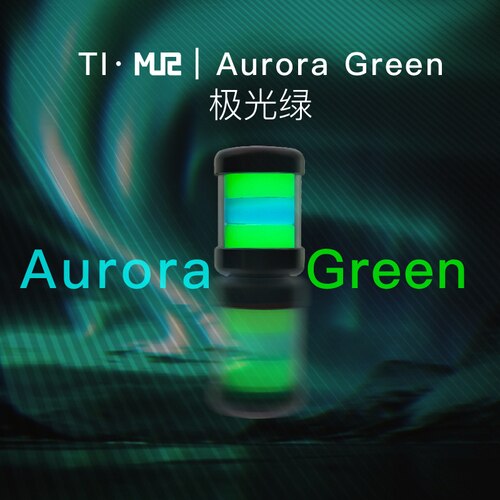 BIJITAC MU2 Titanium Alloy Glow Lanyard EDC Keychain Pendant Knife Beads