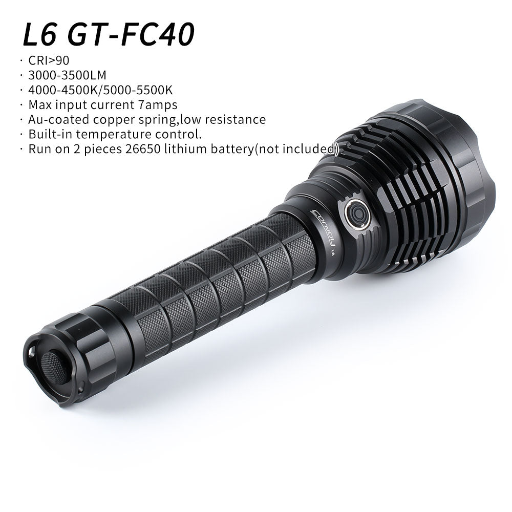 Convoy L6 GT-FC40 3500lm High CRI 26650 LED Flashlight Main image