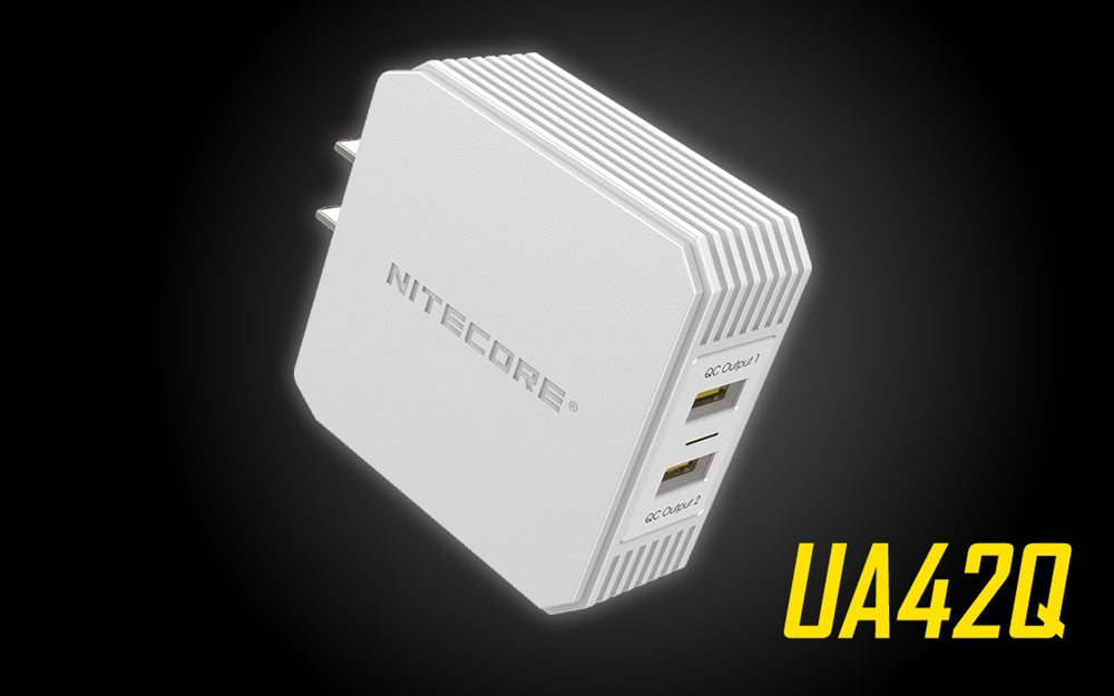 Nitecore UA66Q UA55 UA42Q USB Power Adapter Quick Charge 3.0