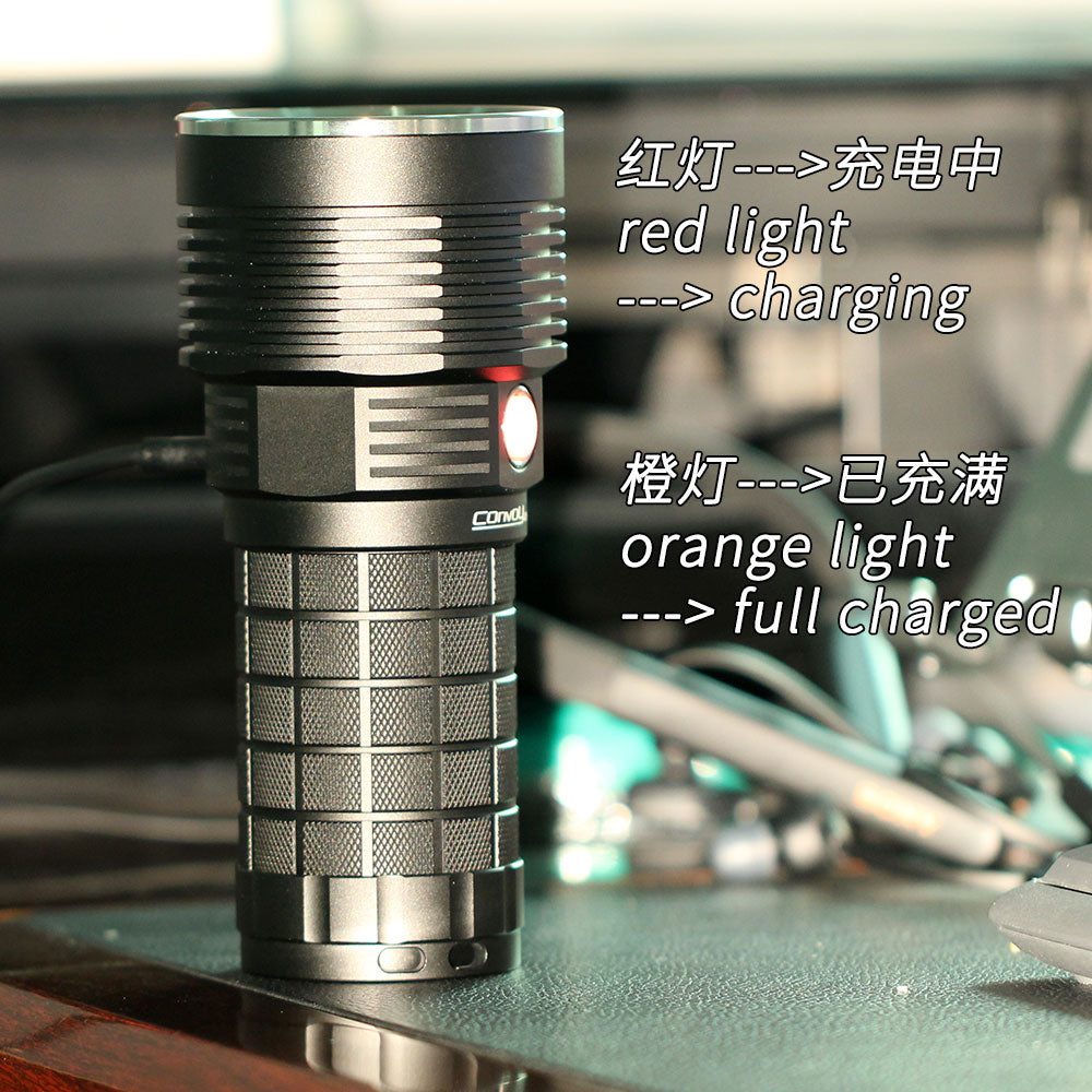 Convoy 4X18A SBT90.2 5400lm 1122m 18650 flashlight