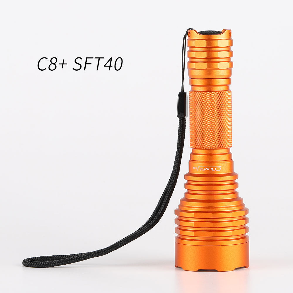 Convoy C8+ luminus SFT40 5700K 18650 flashlight Secondary image